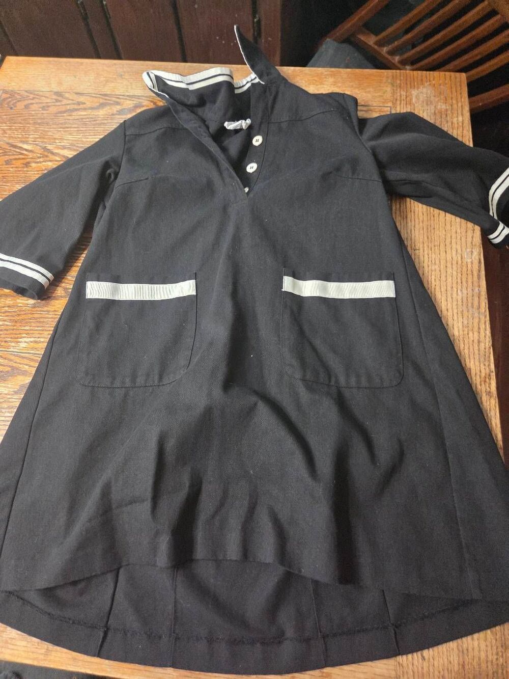Tuckernuck Pomander Place black Perkins  Pockets Shirt Mini Dress Size Medium